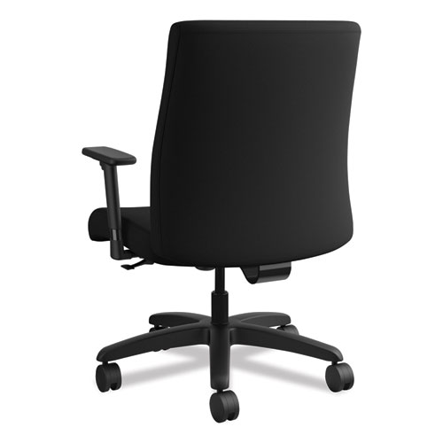 Image of Hon® Ignition Series Big/Tall Mid-Back Work Chair, Supports Up To 450 Lb, 17" To 20" Seat Height, Black