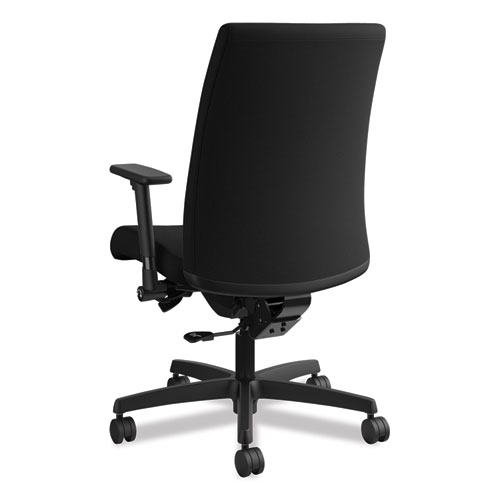 Ignition Series Mid-Back Work Chair, Supports Up to 300 lb, 17" to 22" Seat Height, Black