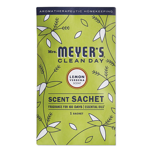 Mrs. Meyer's® Clean Day Scent Sachets, Lemon Verbena, 0.05 lbs Sachet, 18/Carton