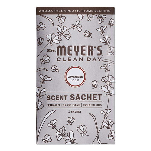 Image of Clean Day Scent Sachets, Lavender, 0.05 lbs Sachet, 18/Carton