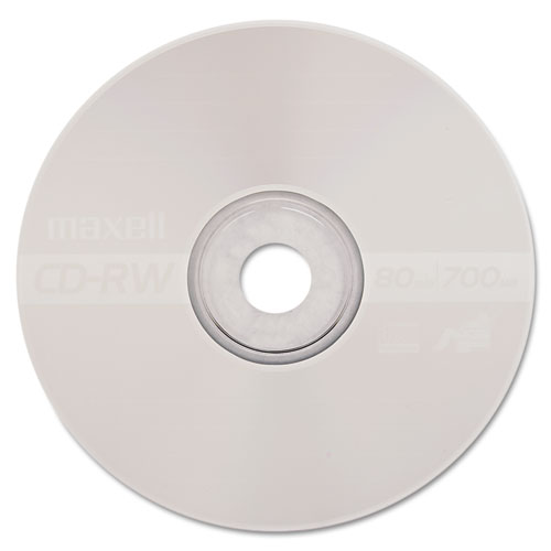 Image of CD-RW Rewritable Disc, 700 MB/80 min, 4x, Jewel Case, Silver, 10/Pack