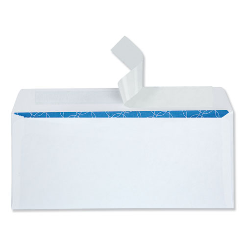 Image of Quality Park™ Security Envelope, Address Window, #10, Commercial Flap, Redi-Strip Adhesive Closure, 4.13 X 9.5, White, 500/Box
