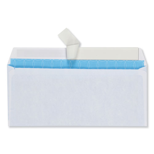 Image of Quality Park™ Security Envelope, #10, Commercial Flap, Redi-Strip Adhesive Closure, 4.13 X 9.5, White, 500/Box