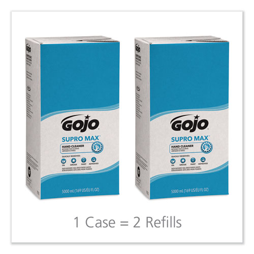 Image of Gojo® Supro Max Hand Cleaner Refill, Floral Scent, 5,000 Ml, 2/Carton