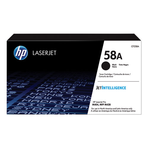 Hp 58A, (Cf258A) Black Original Laserjet Toner Cartridge