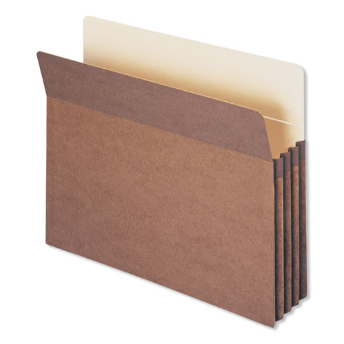 Redrope Drop Front File Pockets, 3.5" Expansion, Letter Size, Redrope, 25/Box