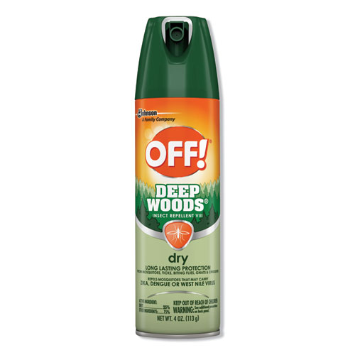 Deep Woods Dry Insect Repellent, 4oz, Aerosol, Neutral, 12/carton