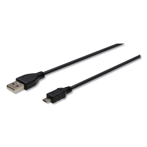 USB TO MICRO USB CABLE, 3FT, BLACK