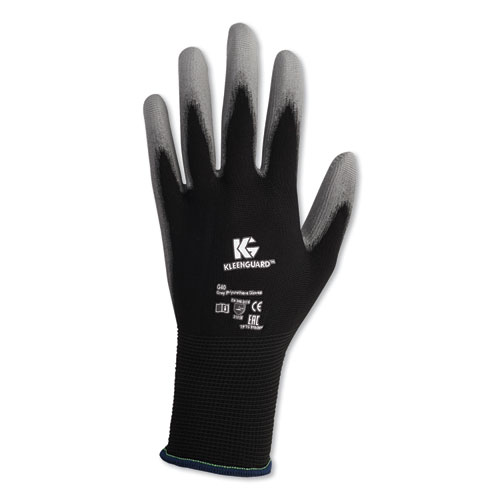 G40 POLYURETHANE COATED GLOVES, 220MM LENGTH, SMALL/SIZE 7, BLACK/GRAY, 60 PAIRS