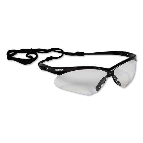 Image of Nemesis Safety Glasses, Black Frame, Clear Lens