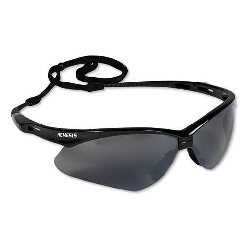 Image of V30 Nemesis Safety Glasses, Black Frame, Smoke Lens