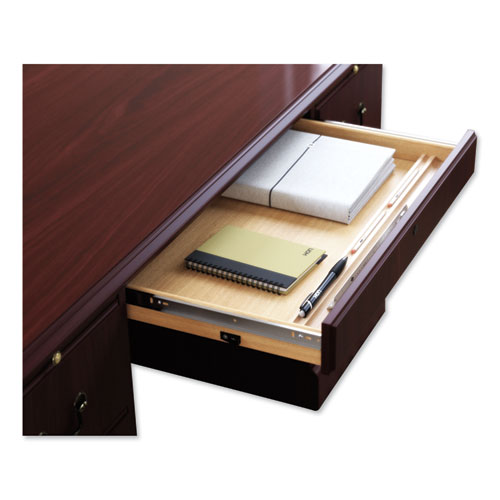 Image of Hon® 94000 Series Double Pedestal Desk, 72" X 36" X 29.5", Mahogany