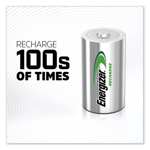 Image of NiMH Rechargeable D Batteries, 1.2 V, 2/Pack