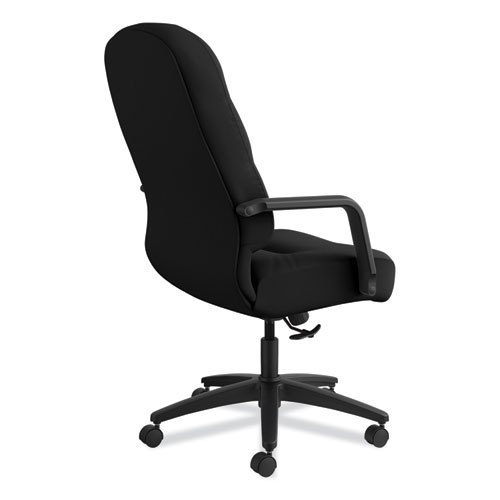 Pillow-Soft 2090 Series Executive High-Back Swivel/Tilt Chair, Supports Up to 300 lb, 17" to 21" Seat Height, Black