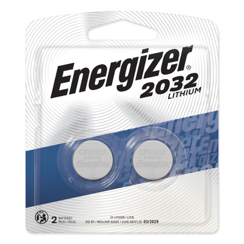 Energizer® 2032 Lithium Coin Battery, 3 V, 2/Pack | Huron Company