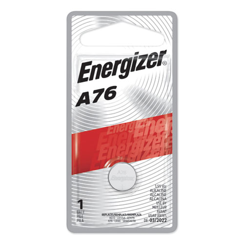 Energizer® A76BPZ Manganese Dioxide Battery, 1.5 V