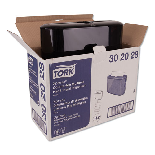 Image of Tork® Xpress Countertop Towel Dispenser, 12.68 X 4.56 X 7.92, Black