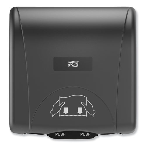 Tork - Mini Roll Towel Dispenser - compact mechanical operation - fits H86 towel rolls - durable black plastic housing