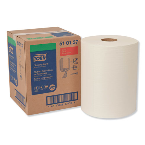 CLEANING CLOTH, 12.6 X 10, WHITE, 500 WIPES/CARTON
