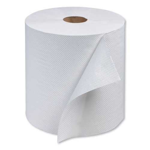 Image of Advanced Hardwound Roll Towel, 1-Ply, 7.88" x 800 ft, White, 6 Rolls/Carton