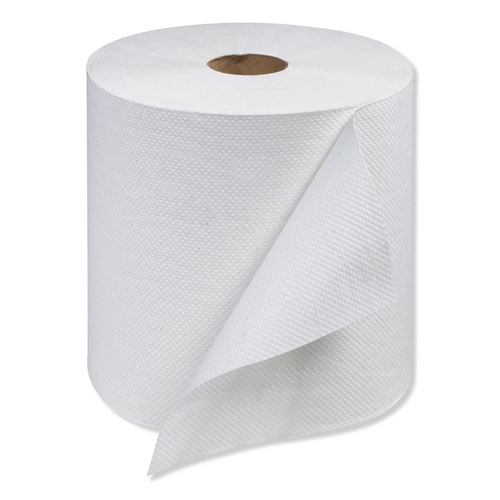 Universal Hand Towel Roll, 1-Ply, 7.88" x 800 ft, White, 6 Rolls/Carton