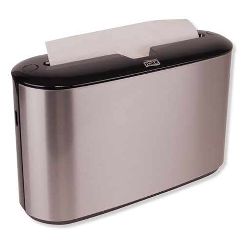 Xpress Countertop Towel Dispenser, 12.68 x 4.56 x 7.92, Stainless Steel/Black