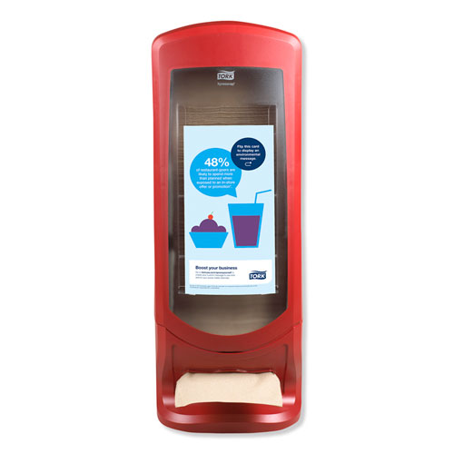 Xpressnap Stand Napkin Dispenser, 9 1/4 X 9 1/4 X 24 1/2, Red