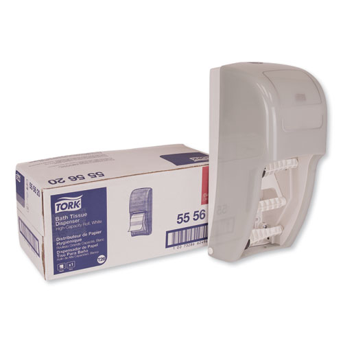 Elevation High Capacity Bath Tissue Dispenser, 6.3 x 6.46 x 14.2, White
