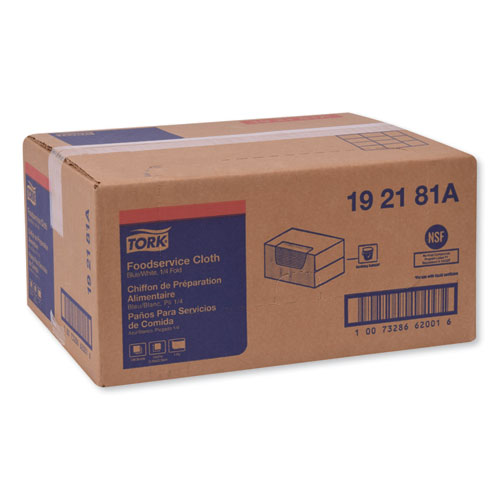 Image of Tork® Foodservice Cloth, 13 X 21, Blue, 240/Carton