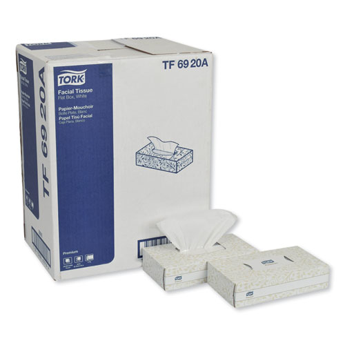PREMIUM FACIAL TISSUE, 2-PLY, WHITE, 100 SHEETS/BOX, 30 BOXES/CARTON