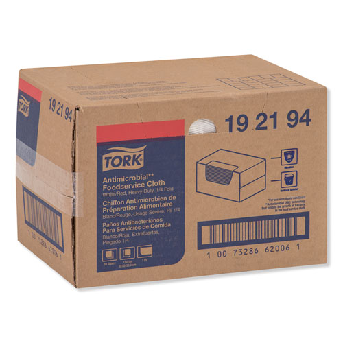 Image of Tork® Foodservice Cloth, 13 X 21, White, 50/Carton