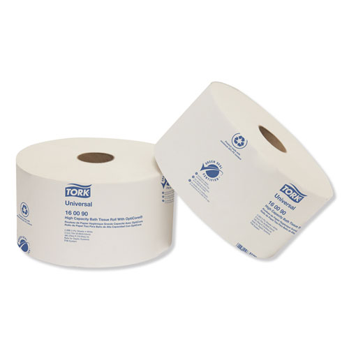 Universal High Capacity Bath Tissue w/OptiCore, Septic Safe, 2-Ply, White, 2,000/Roll, 12/Carton