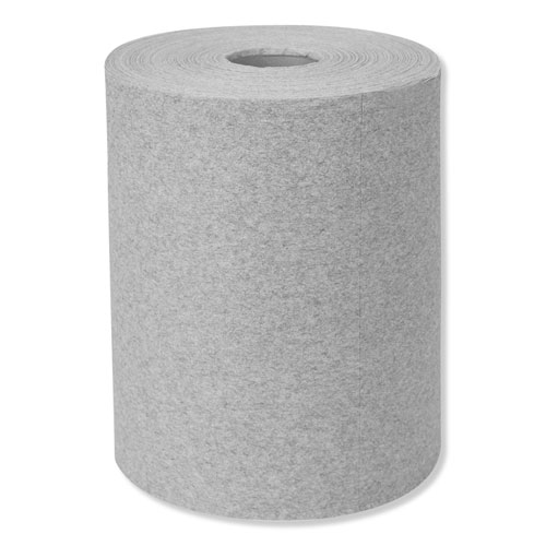 Industrial Cleaning Cloths, 1-Ply, 12.6 x 10, Gray, 500 Wipes/Roll