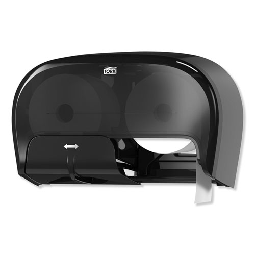 HIGH CAPACITY BATH TISSUE ROLL DISPENSER FOR OPTICORE, 16.62 X 5.25 X 9.93,BLACK