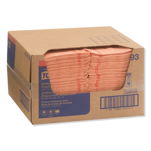 Foodservice Cloth, 13 x 24, Red, 150/Box