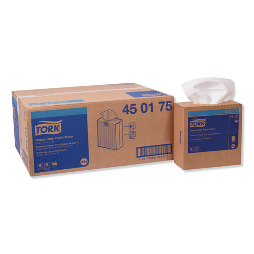 Tork® Heavy-Duty Paper Wiper, 9.25 x 16.25, White, 90 Wipes/Box, 10 Boxes/Carton