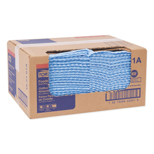 Image of Tork® Foodservice Cloth, 13 X 21, Blue, 240/Carton