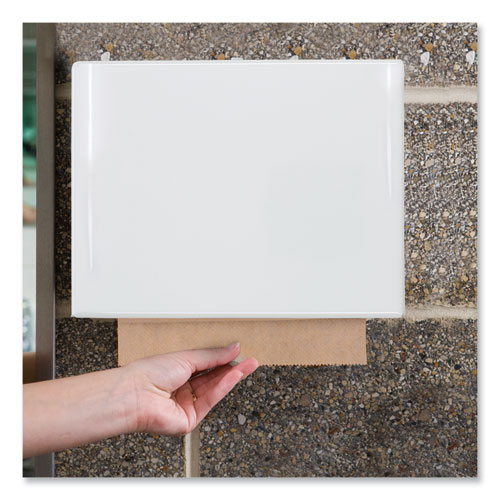 Image of Singlefold Hand Towel Dispenser, 11.75 x 5.75 x 9.25, White