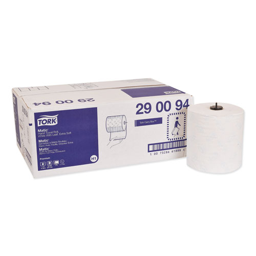 Tork® Premium Soft Matic Hand Towel Roll, 2-Ply, 7.7 x 575 ft, White, 704/Roll, 6 Rolls/Carton