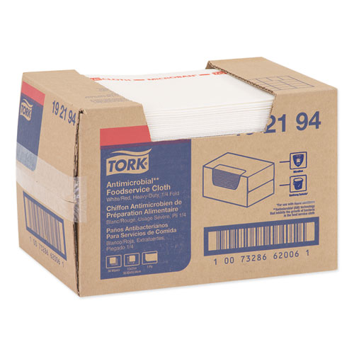 Image of Tork® Foodservice Cloth, 13 X 21, White, 50/Carton