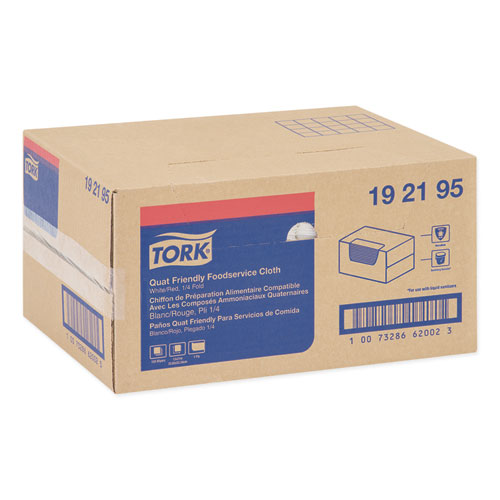 Image of Tork® Foodservice Cloth, 13 X 21, White, 150/Carton