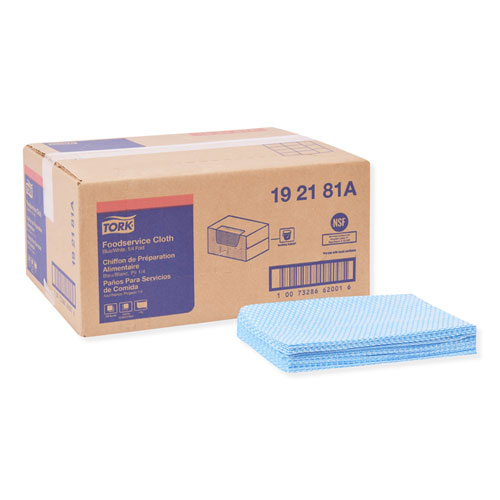 Tork® Foodservice Cloth, 13 x 21, Blue, 150/Carton