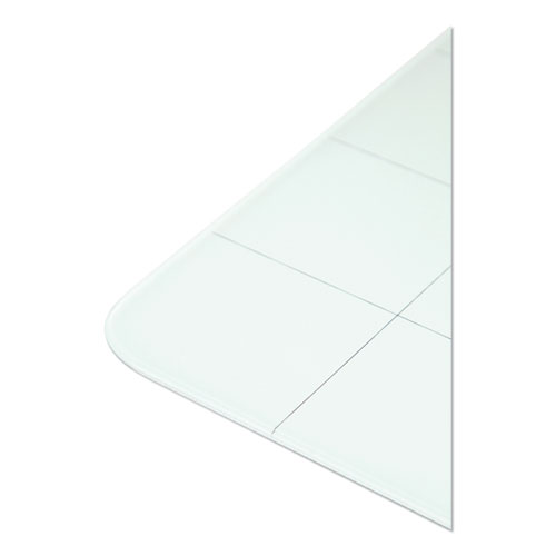 Image of U Brands Cubicle Glass Dry Erase Board, Undated One Month, 23 X 12, White Surface