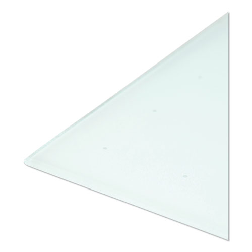 Floating Glass Ghost Grid Dry Erase Board, 47 x 35, White