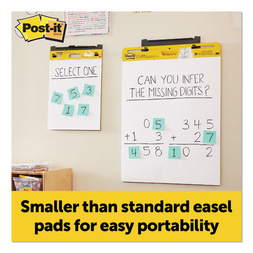 Image of Post-It® Easel Pads Super Sticky Vertical-Orientation Self-Stick Easel Pads, Unruled, 15 X 18, White, 20 Sheets, 2/Pack