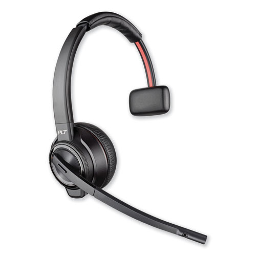 Image of Poly® Savi W8210 Monaural Over The Head Headset, Black