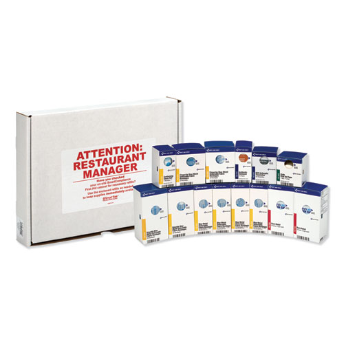 Image of First Aid Only™ Smartcompliance Restaurant First Aid Cabinet Refill, 214 Pieces
