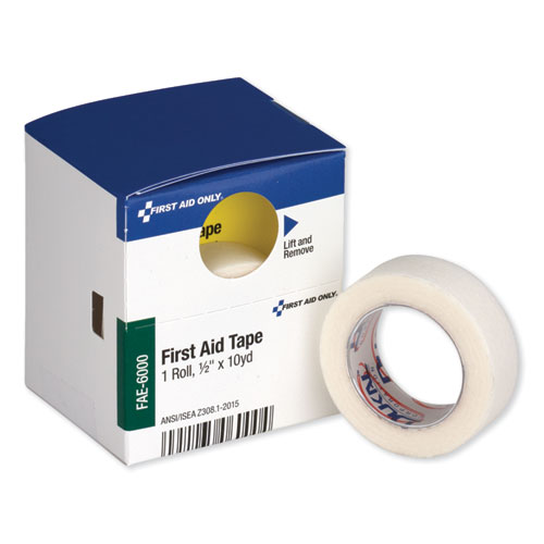 First Aid Tape, 0.5" x 10 yds, White | by Plexsupply