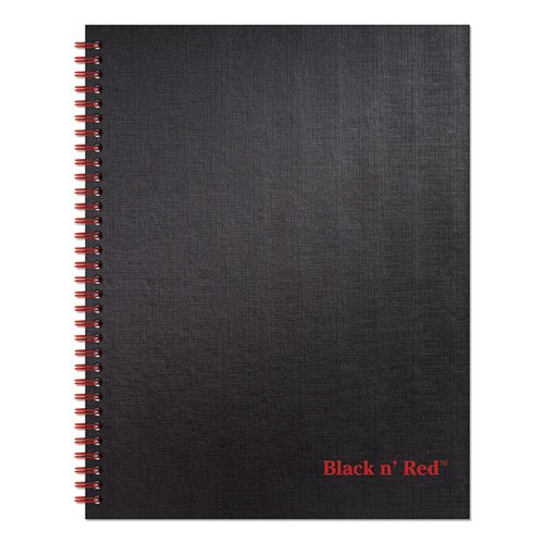 Twinwire Hardcover Notebook, 1 Subject, Wide/Legal Rule, Black Cover, 11 x 8.5, 70 Sheets