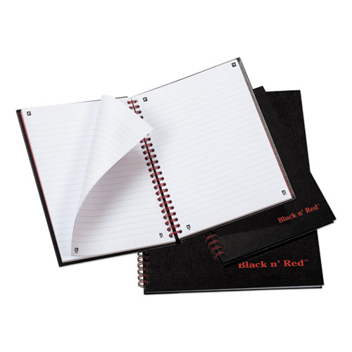 Hardcover Twinwire Notebooks, SCRIBZEE Compatible, 1-Subject, Wide/Legal Rule, Black Cover, (70) 8.25 x 5.88 Sheets